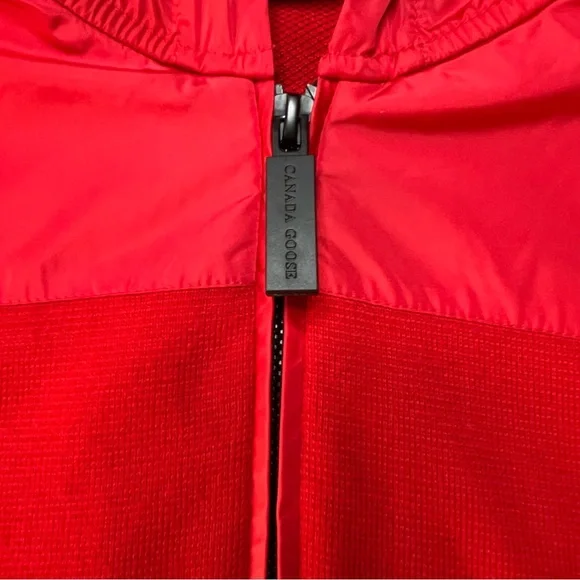 Canada Goose Windridge Wool Hoodie In Red/Rouge Size Small.